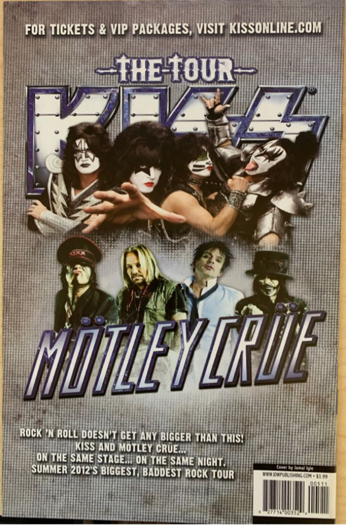 Kiss - IDW Publishing (5 - Nov 2012) comic book collectible [Barcode 827714003529] - Main Image 2