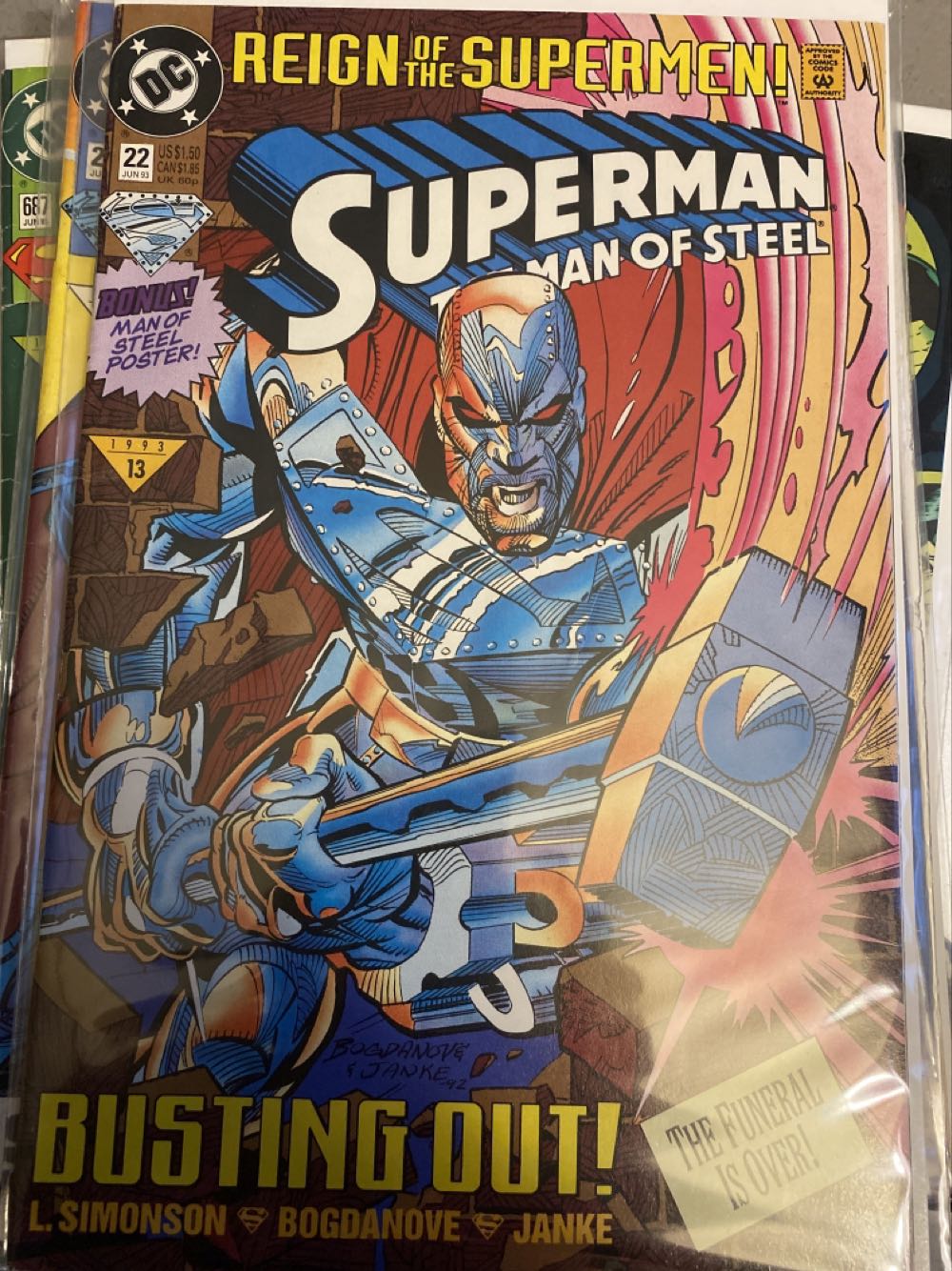 Superman The Man of Steel - DC Comics (22 - Apr 1993) comic book collectible [Barcode 761941200507] - Main Image 3