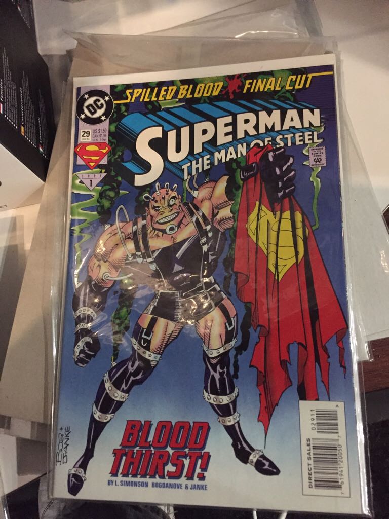Superman The Man Of Steel - DC (29 - Jan 1994) comic book collectible [Barcode 76194120050702911] - Main Image 1