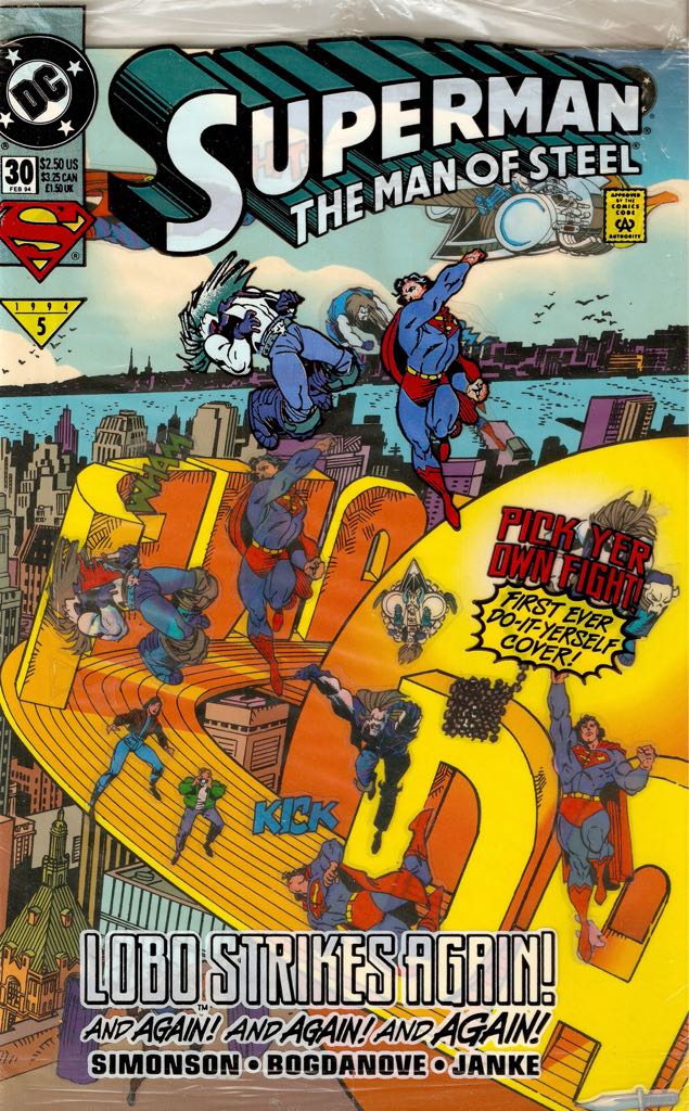 Superman Man Of Steel #30 - DC Comics (30 - Feb 1994) comic book collectible [Barcode 761941200507] - Main Image 2