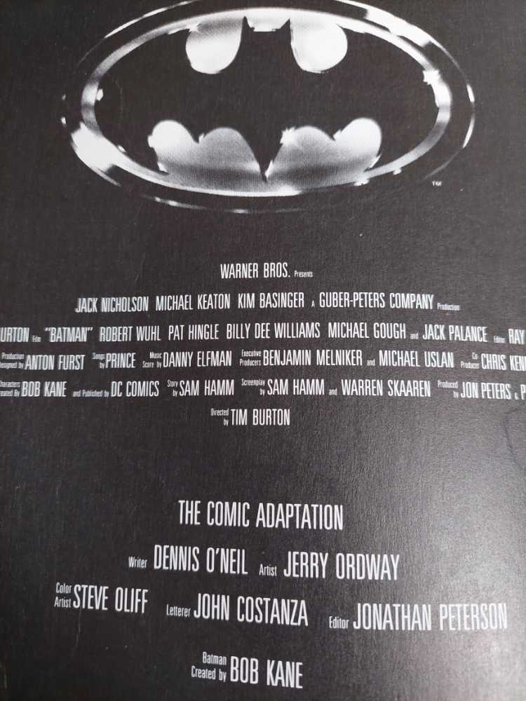 Batman The Official Movie Adaptation - Budget Books (0 - Aug 1989) comic book collectible [Barcode 9780732303778] - Main Image 3