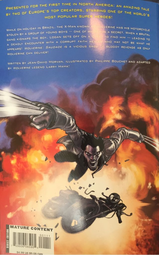 Wolverine: Saudade - Buckley, Dan (1) comic book collectible [Barcode 759606065905] - Main Image 2