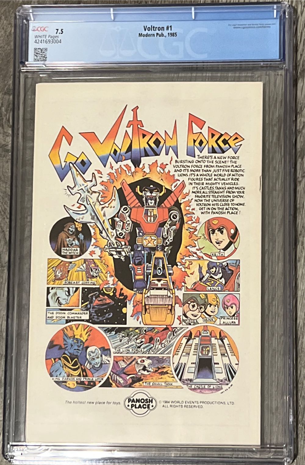 Voltron - Modern Comics (1 - Jan 1985) comic book collectible [Barcode 070989318250] - Main Image 2