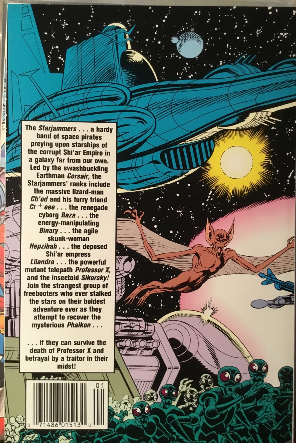 X-Men Spotlight On...Starjammers - Marvel (1 - May 1990) comic book collectible [Barcode 071486015130] - Main Image 2