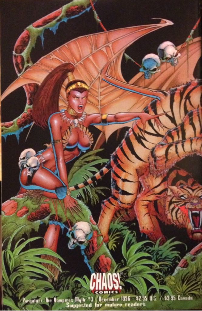 Purgatori: The Vampires Myth - Chaos! Comics (3 - Dec 1996) comic book collectible [Barcode 121212121212] - Main Image 2