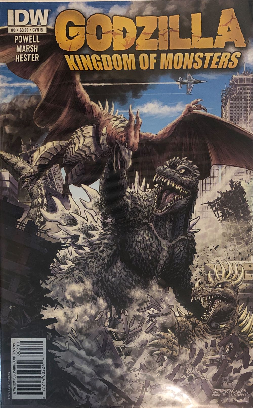 Godzilla : Kingdom Of Monsters - IDW (3 - May 2011) comic book collectible [Barcode 82771400224900311] - Main Image 2