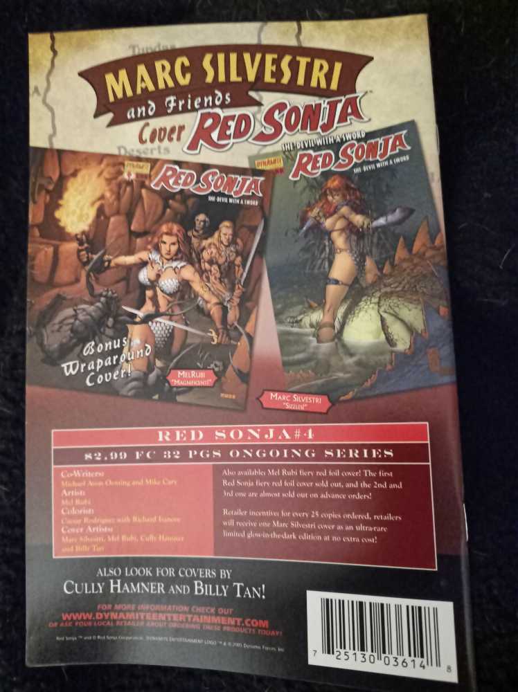 Red Sonja (2005-2013) #3  (3) comic book collectible [Barcode 725130036148] - Main Image 2