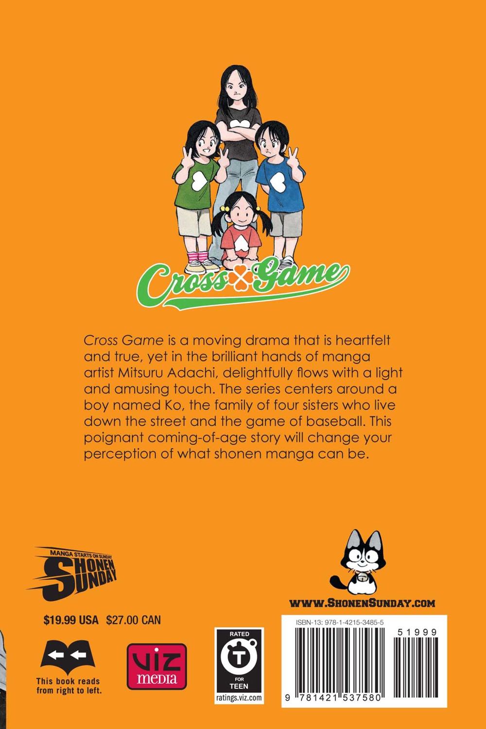 Cross Game - Viz Media (1) comic book collectible [Barcode 9781421537580] - Main Image 2