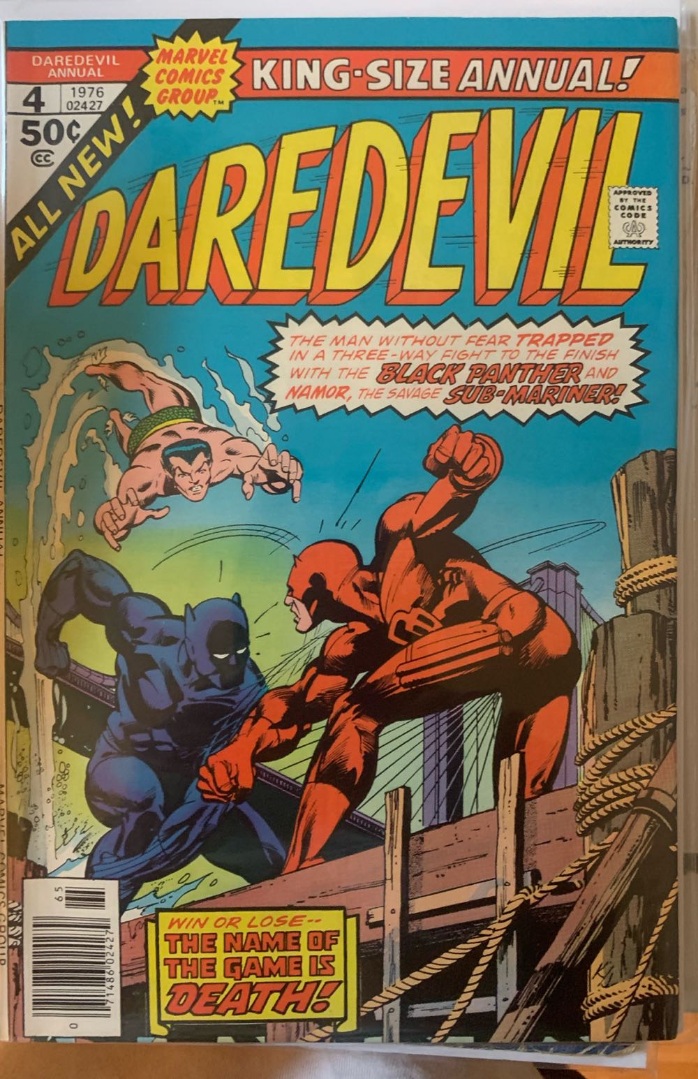 Daredevil Annual - Marvel Comics Group (4 - Jan 1976) comic book collectible [Barcode 7148602427] - Main Image 2