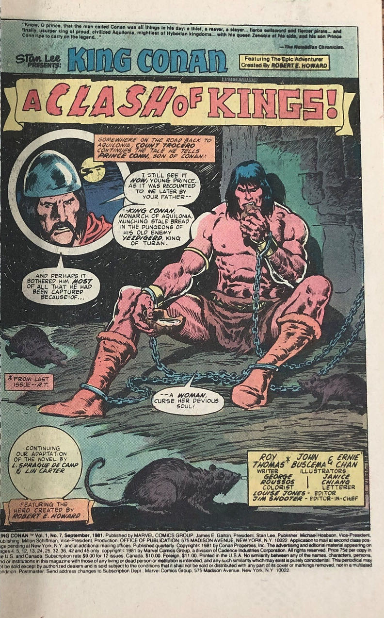 King Conan - Marvel Comics (7 - Sep 1981) comic book collectible [Barcode 071486024804] - Main Image 4
