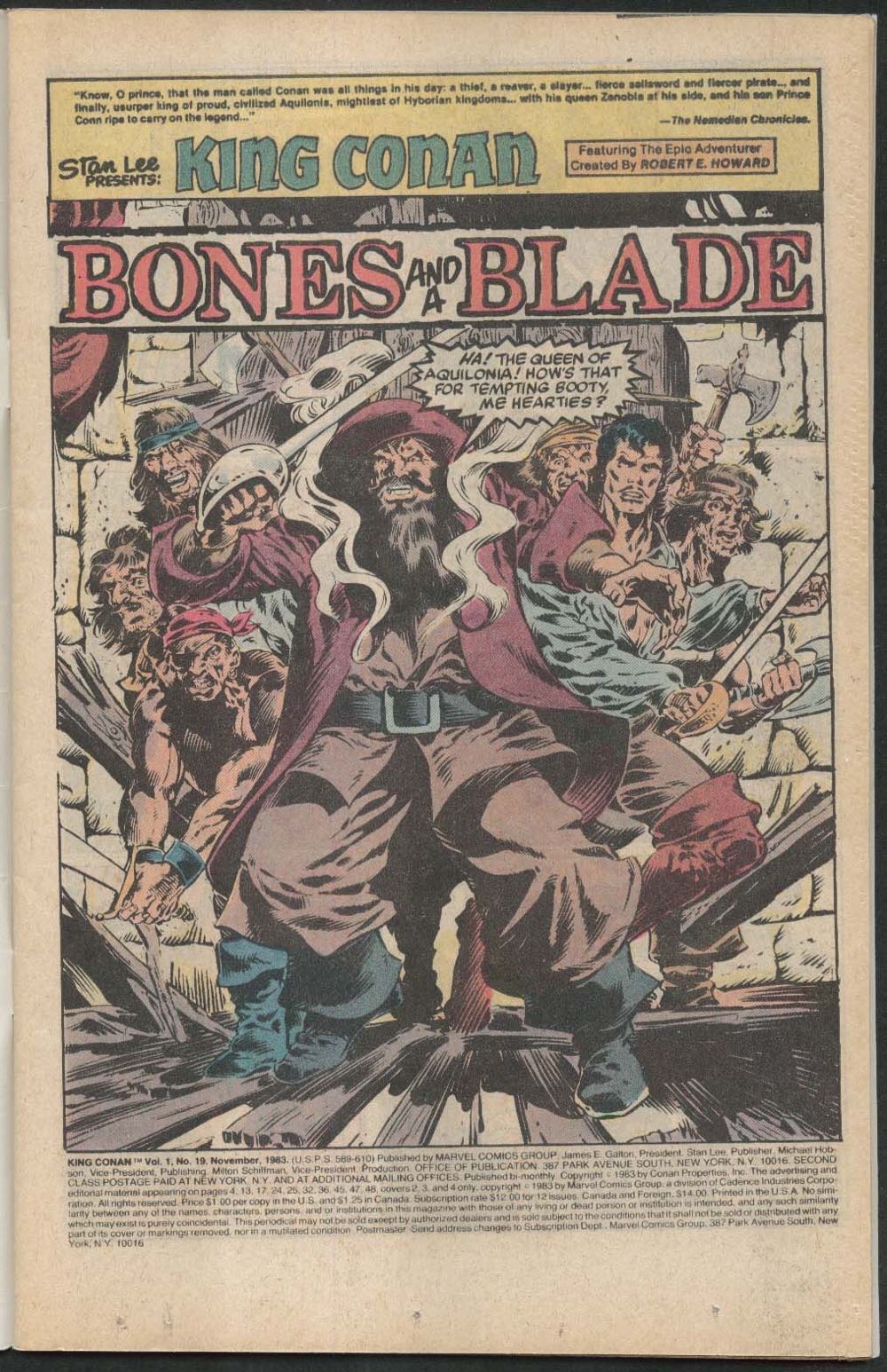 King Conan - Marvel Comics Group (19 - Nov 1983) comic book collectible [Barcode 071486024804] - Main Image 3