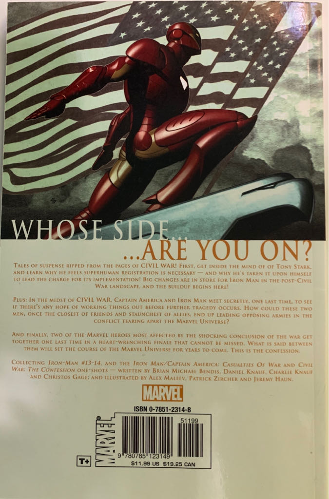 Civil War: Iron Man - Marvel (#13-14) comic book collectible [Barcode 9780785123149] - Main Image 2