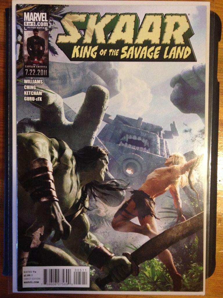 Skaar: King Of The Savage Land  (5 - Sep 2011) comic book collectible [Barcode 759606075690] - Main Image 2