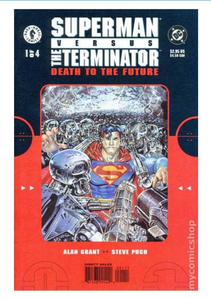 CGC Superman Vs. The Terminator: Death To The Future - Dark Horse Comics / DC (1 - 12/1999) comic book collectible [Barcode 761568991420] - Main Image 2