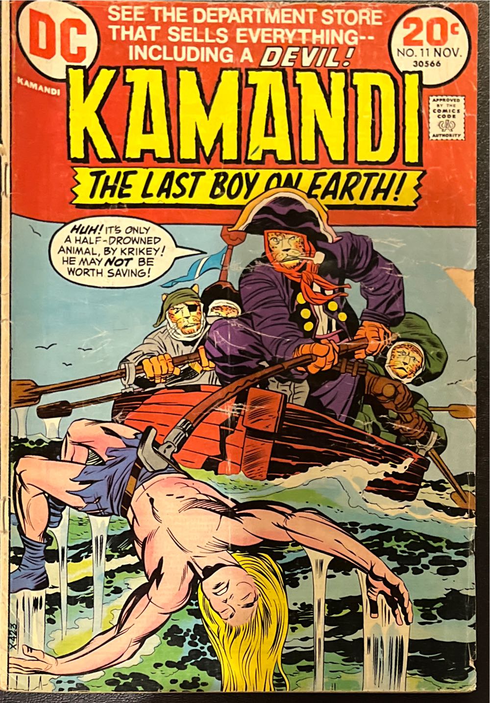 Kamandi - DC (Detective Comics) (11 - Nov 1973) comic book collectible - Main Image 3