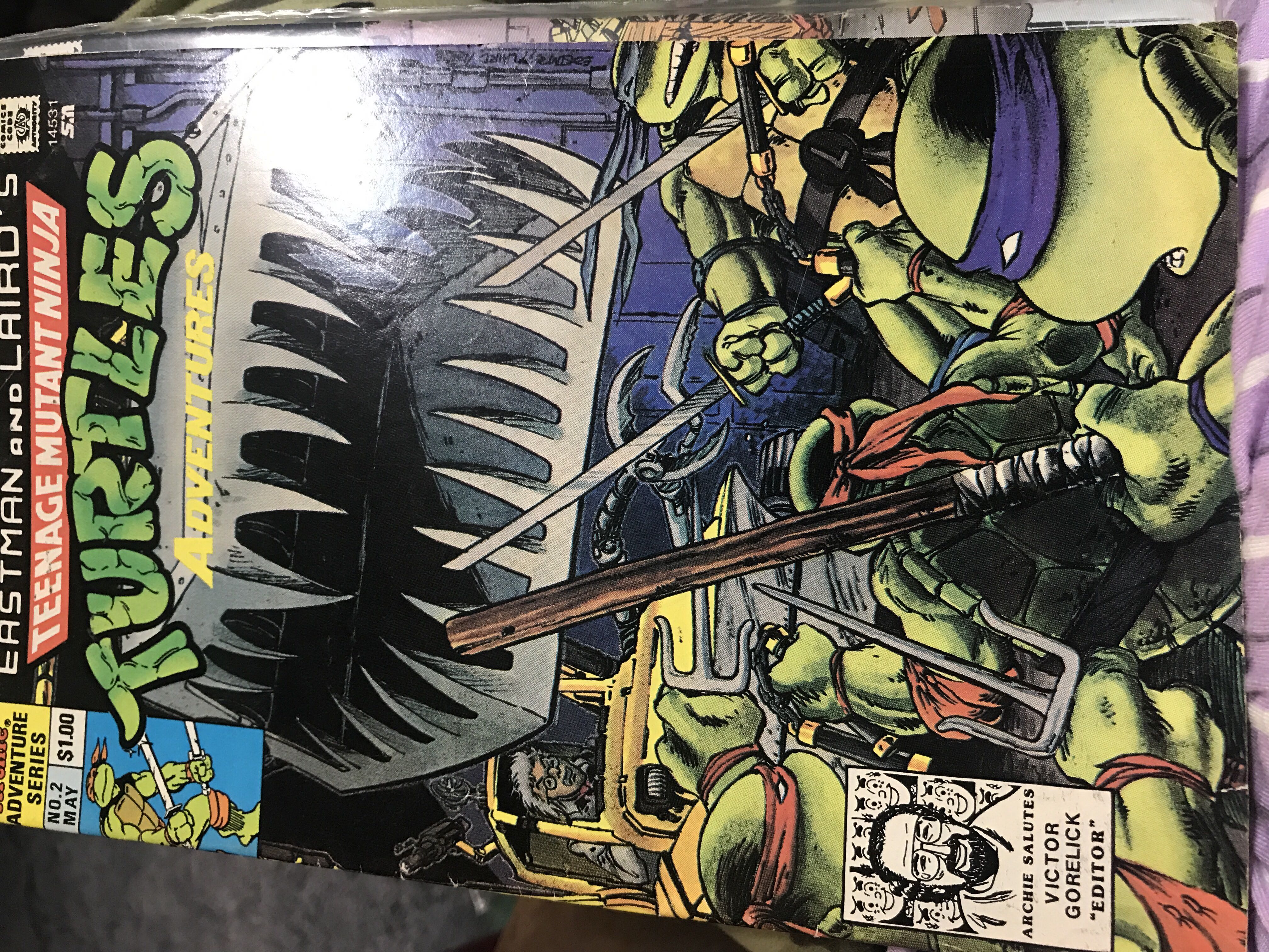 Tales Of The Teenage Mutant Ninja Turtles - Mirage Studios (2 - May 1989) comic book collectible [Barcode 076956145317] - Main Image 2