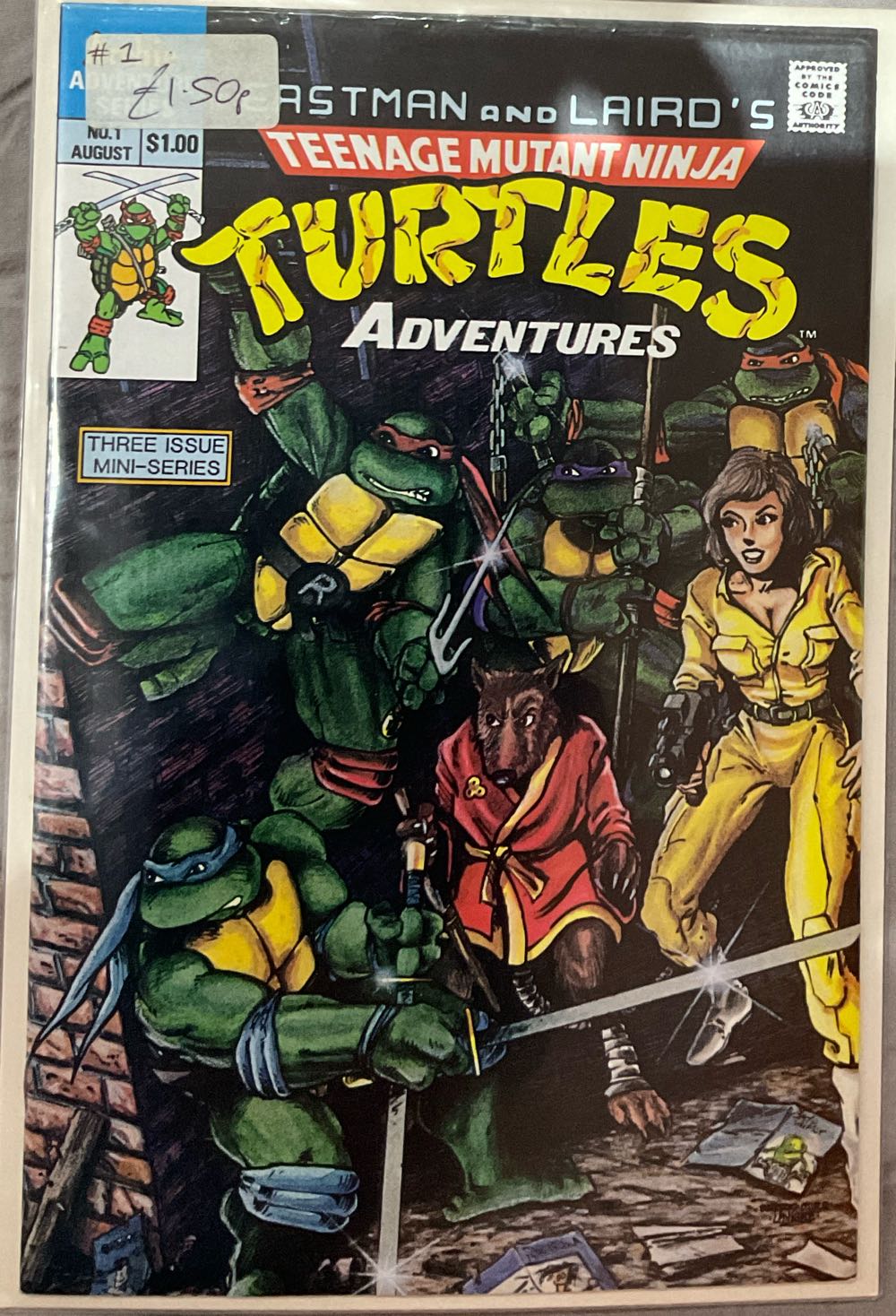 Teenage Mutant Ninja Turtles Adventures - Archie (1 - Aug 1988) comic book collectible [Barcode 076956145317] - Main Image 4