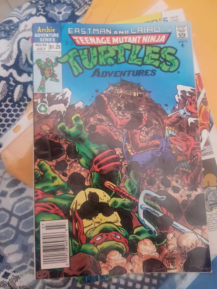Teenage Mutant Ninja Turtles Adventures - Archie Comics (34 - Jul 1992) comic book collectible [Barcode 009128469706] - Main Image 2