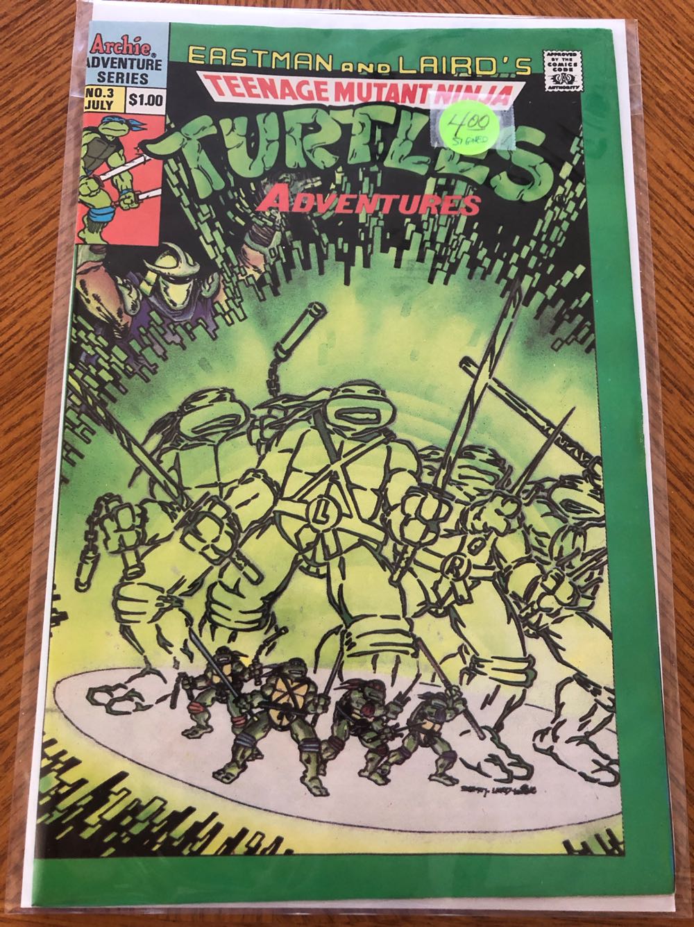 Teenage Mutant Ninja Turtles Adventures - Archie Adventure Series (3 - Jul 1989) comic book collectible [Barcode 076956145317] - Main Image 2