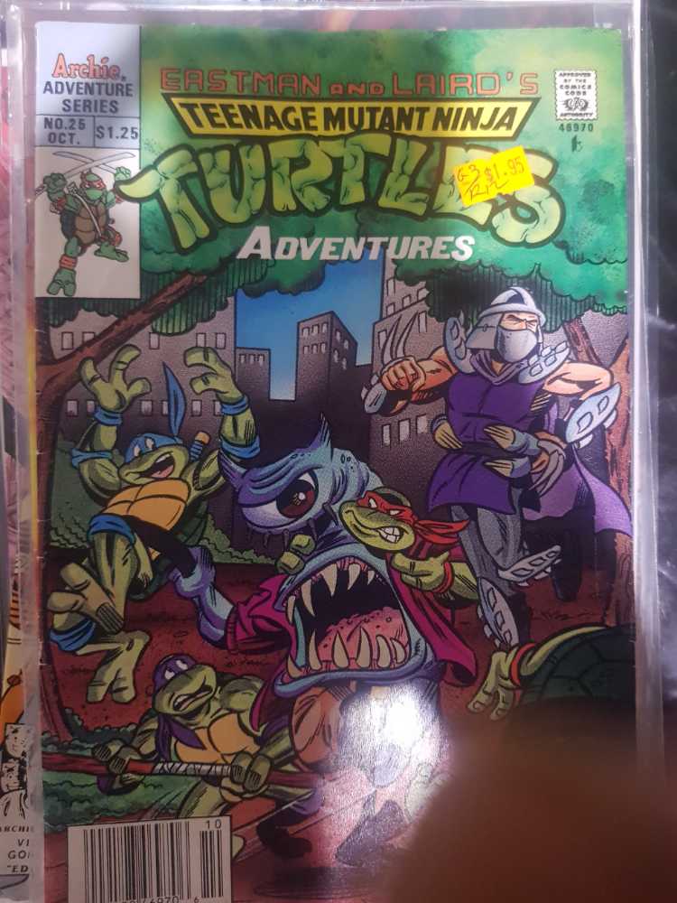 TMNT Adventures #25  (25 - Oct 1991) comic book collectible [Barcode 009128469706] - Main Image 3