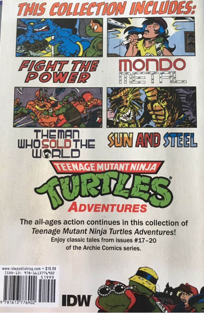 Teenage Mutant Ninja Turtles Adventures Volume 5 - IDW (5) comic book collectible [Barcode 978161377690251999] - Main Image 2