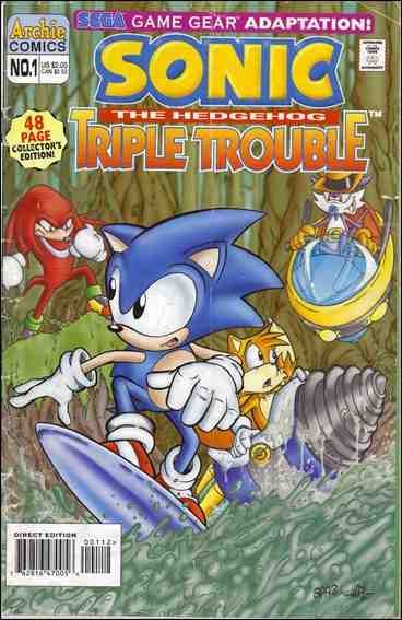 Sonic The Hedgehog: Triple Trouble - Archie Comic (1 - Oct 1995) comic book collectible [Barcode 071896470055] - Main Image 1