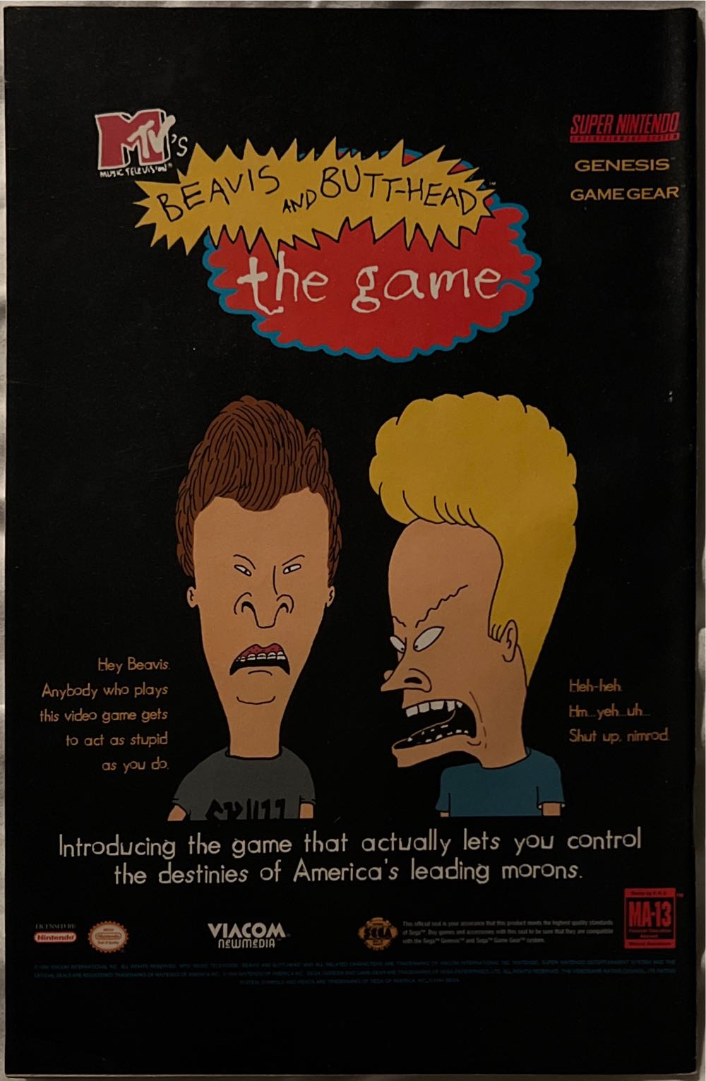 Beavis And Butt-head - Marvel Comics (13-21) comic book collectible [Barcode 009281011095] - Main Image 2