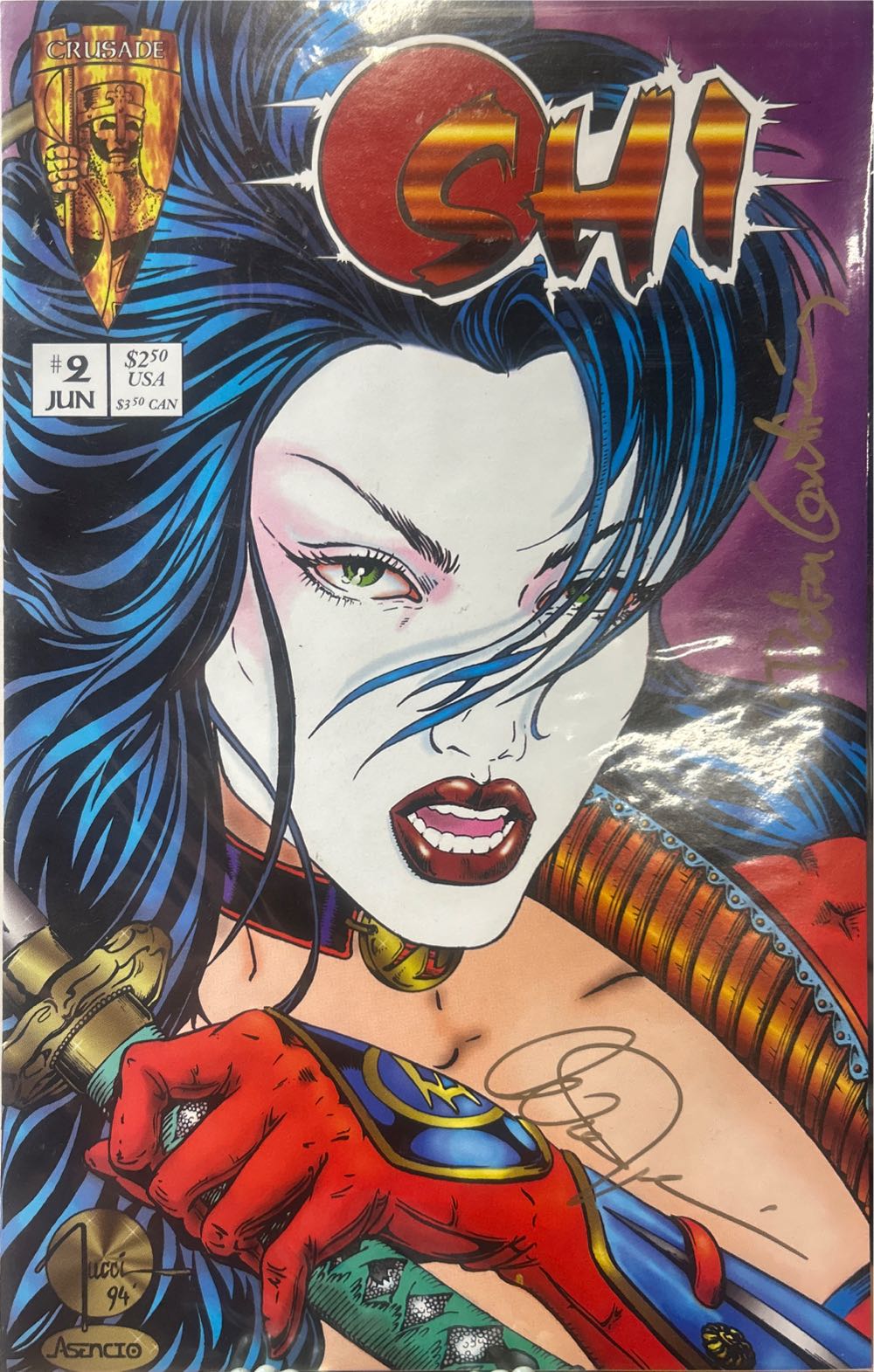 Shi: The Way Of The Warrior - Crusade Comics (2 - Jun 1994) comic book collectible [Barcode 69] - Main Image 2