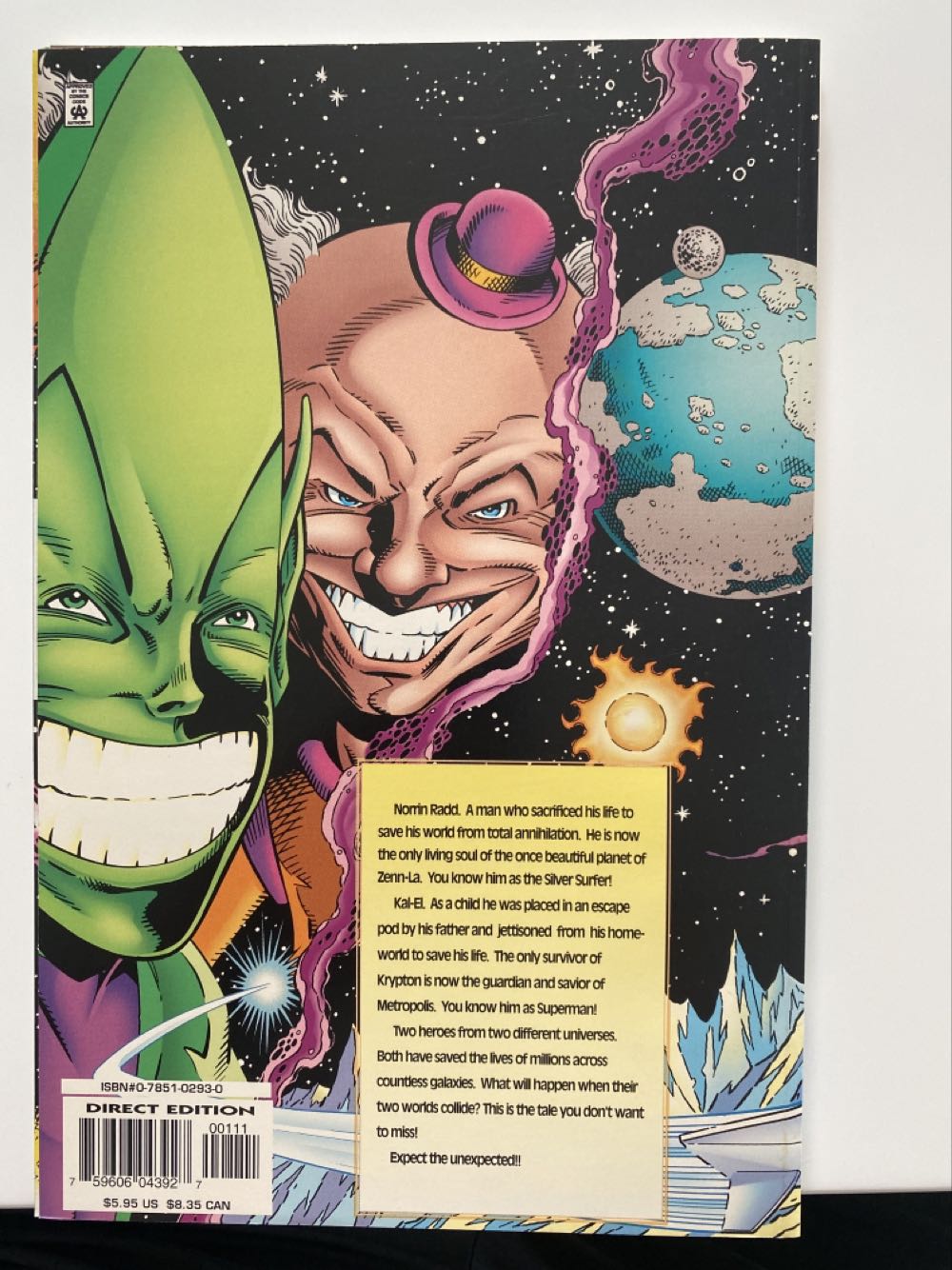 Silver Surfer/Superman - DC/Marvel (1 - Jan 1997) comic book collectible [Barcode 759606043927] - Main Image 2