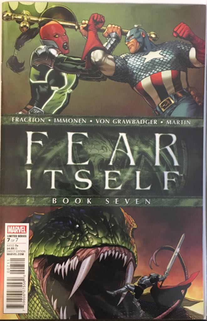 Fear Itself (2011) - Marvel Comics (7 - Dec 2011) comic book collectible [Barcode 75960607556000711] - Main Image 1