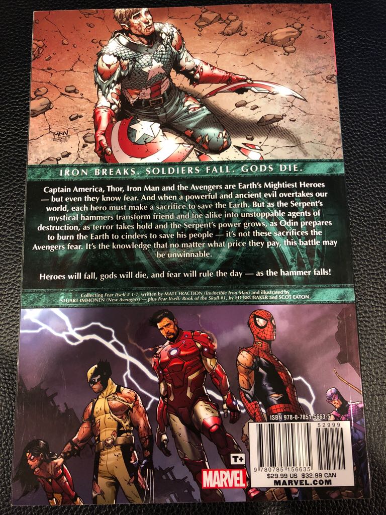 Fear Itself - Marvel Comics (1-7) comic book collectible [Barcode 978078515663552999] - Main Image 2