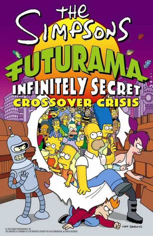 Futurama Simpsons Infinity Secret Crossover Crisis - Bongo Comics Group (2) comic book collectible [Barcode 9324632001978] - Main Image 3