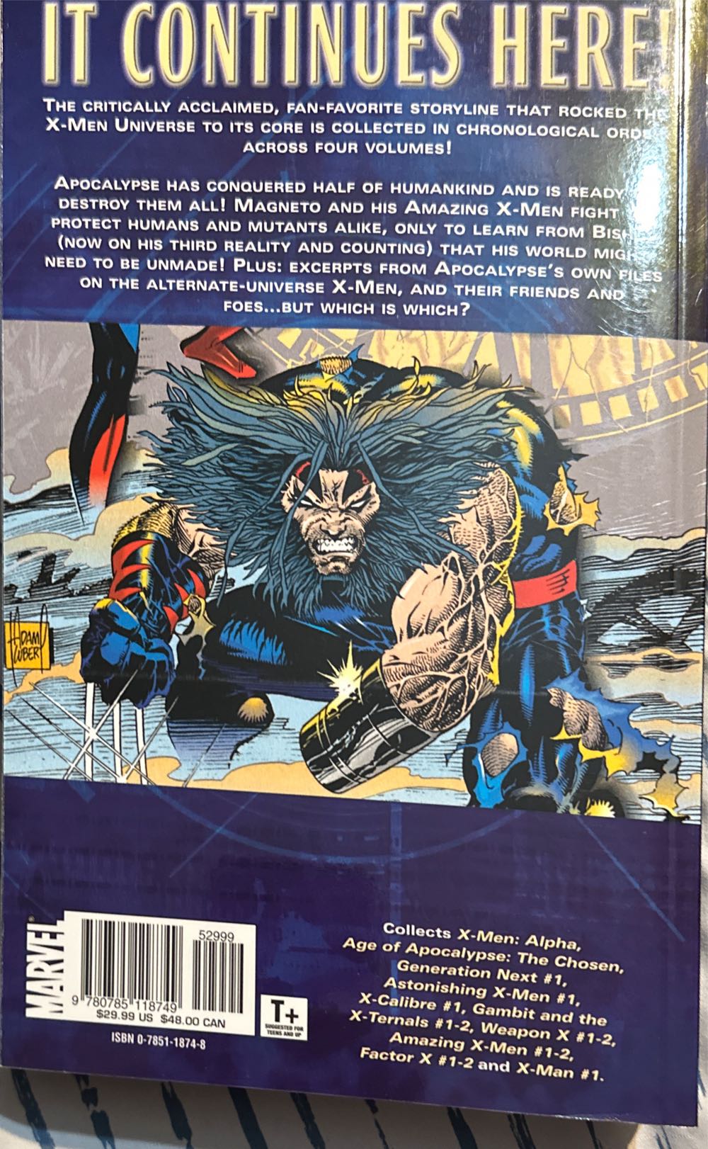 X-Men: The Complete Age Of Apocalypse Epic - Marvel (2) comic book collectible [Barcode 9780785118749] - Main Image 2