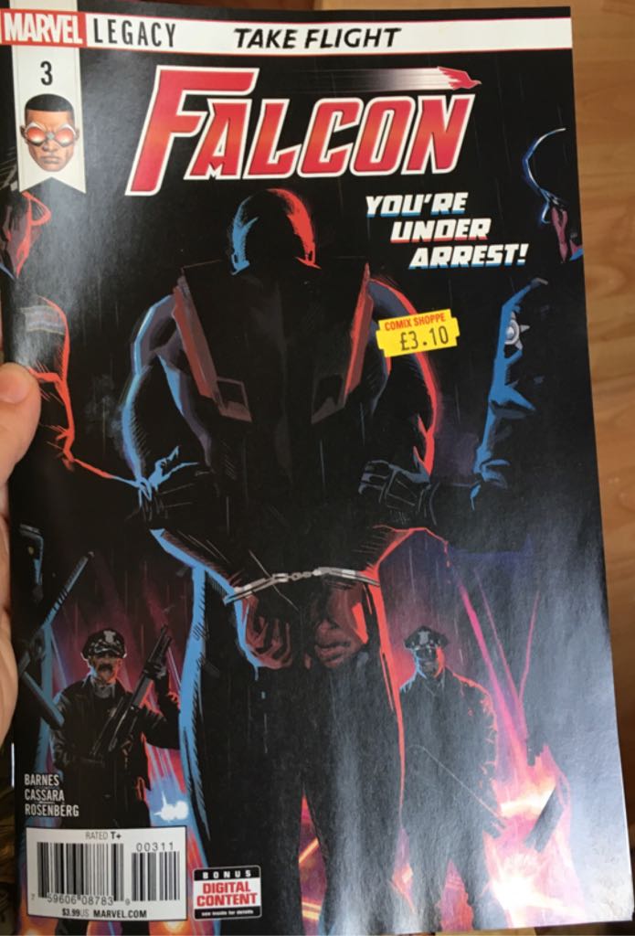 Falcon - Marvel Comics (3 - Feb 2018) comic book collectible [Barcode 75960608783900311] - Main Image 2