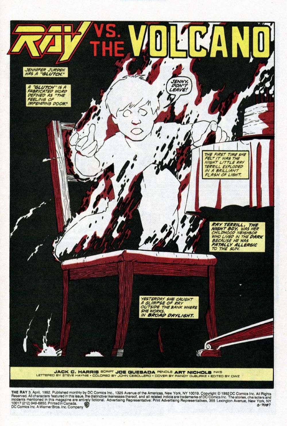 The Ray Vol. 1 - DC Comics (3 - Apr 1992) comic book collectible [Barcode 070989310551] - Main Image 2