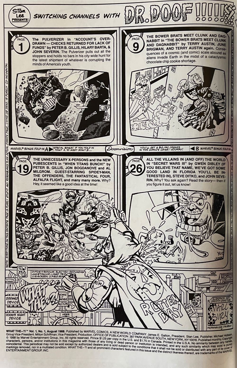 What The ?! (1988) - Marvel (1 - Aug 1988) comic book collectible - Main Image 2