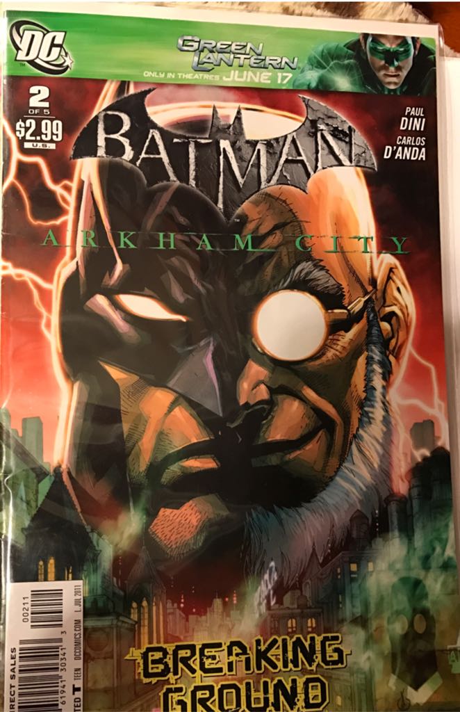 Batman Arkham City - DC Comics (2 - Jul 2011) comic book collectible [Barcode 76194130341300211] - Main Image 1