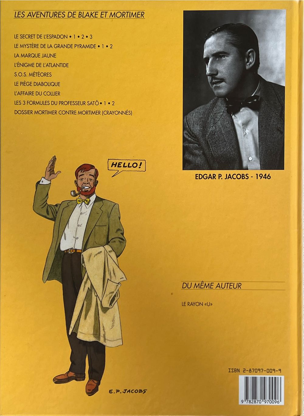 Blake & Mortimer Tome 5 Le Secret de la Grande Pyramide/2  (5) comic book collectible [Barcode 9782870970096] - Main Image 2