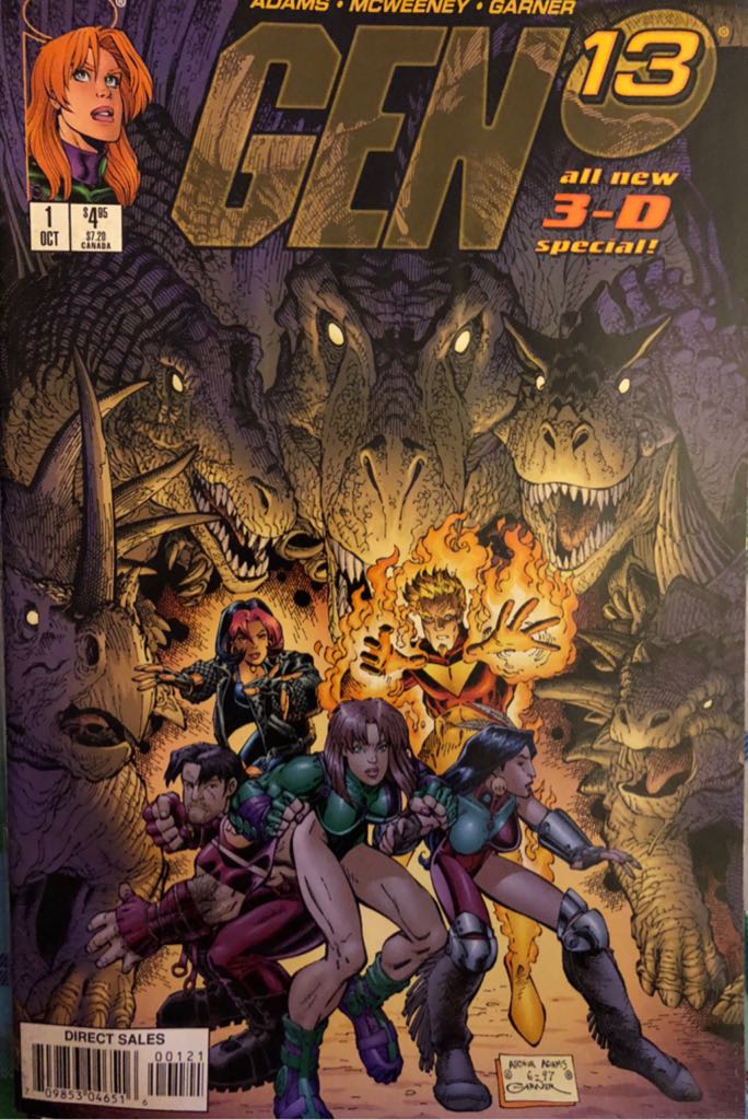 Gen13 3-D  (1) comic book collectible [Barcode 709853046509] - Main Image 1