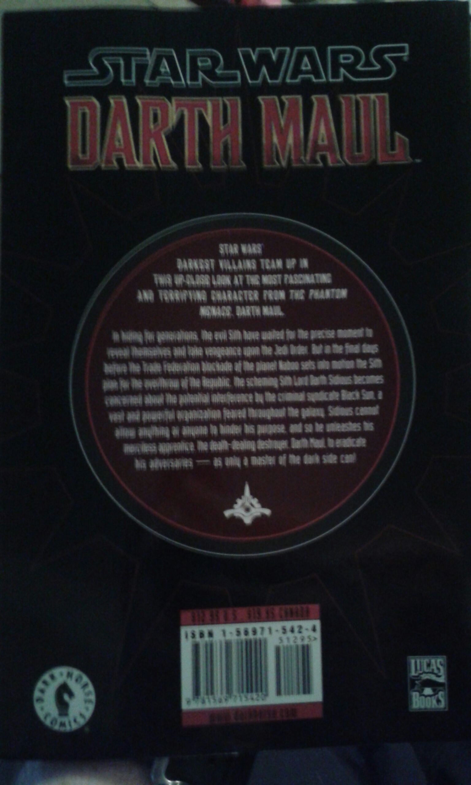 Darth Maul - Dark Horse Comics (May 2001) comic book collectible [Barcode 9781569715420] - Main Image 2