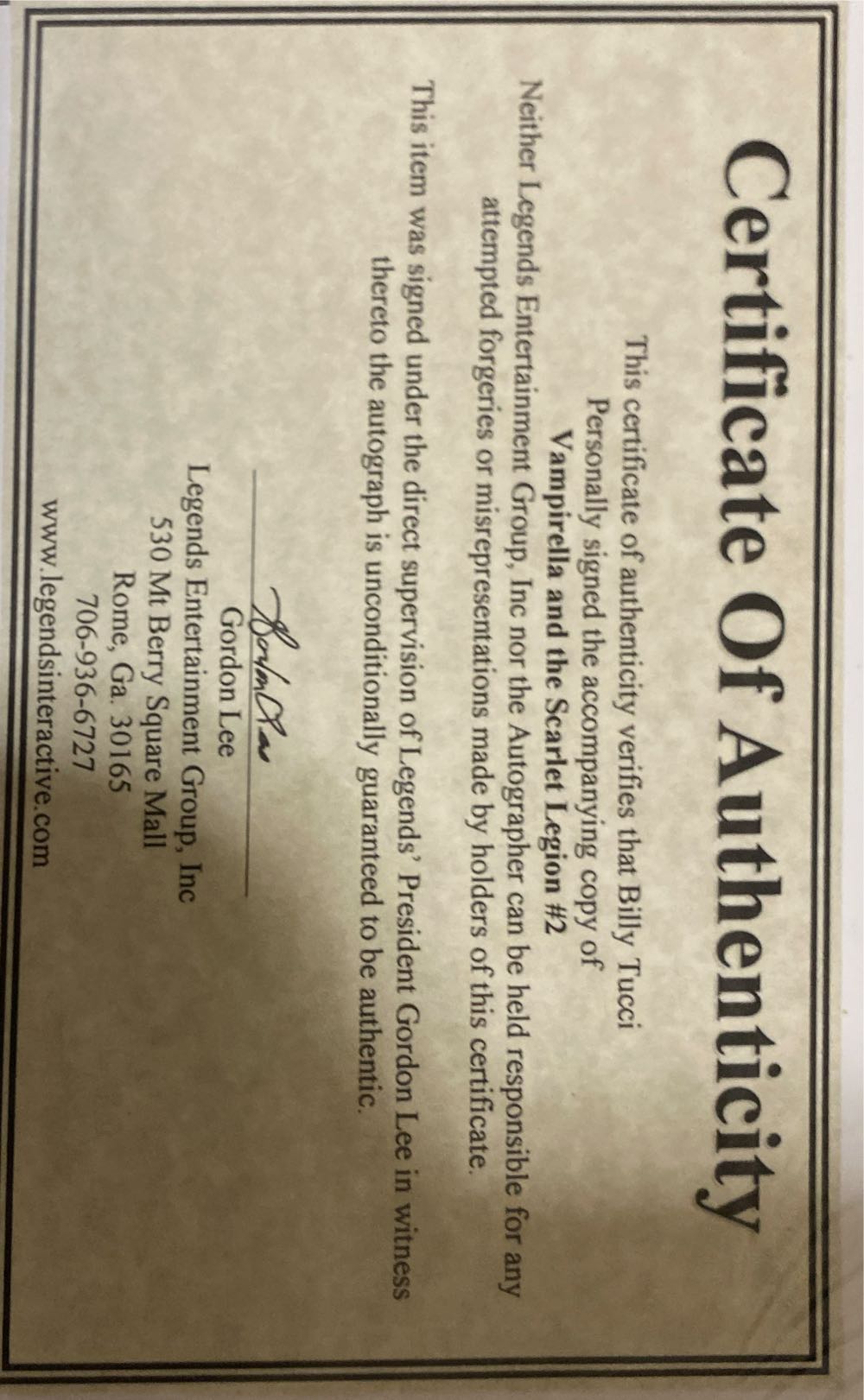 Vampirella And The Scarlet Legion - Dynamite (2 - Jun 2011) comic book collectible [Barcode 725130170941] - Main Image 2