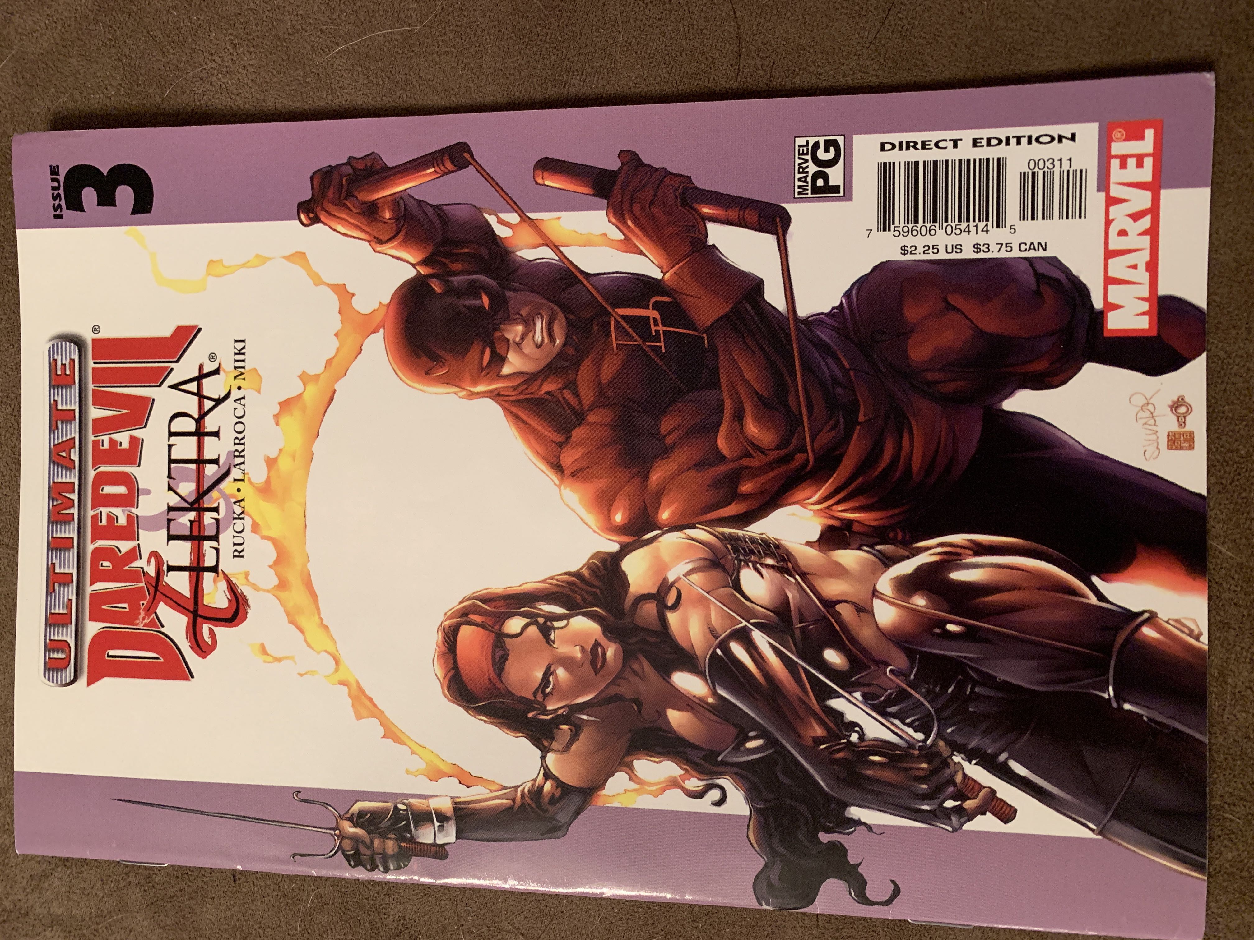 Ultimate Daredevil And Elektra (2003) - Marvel (3 - Feb 2003) comic book collectible [Barcode 759606054145] - Main Image 2
