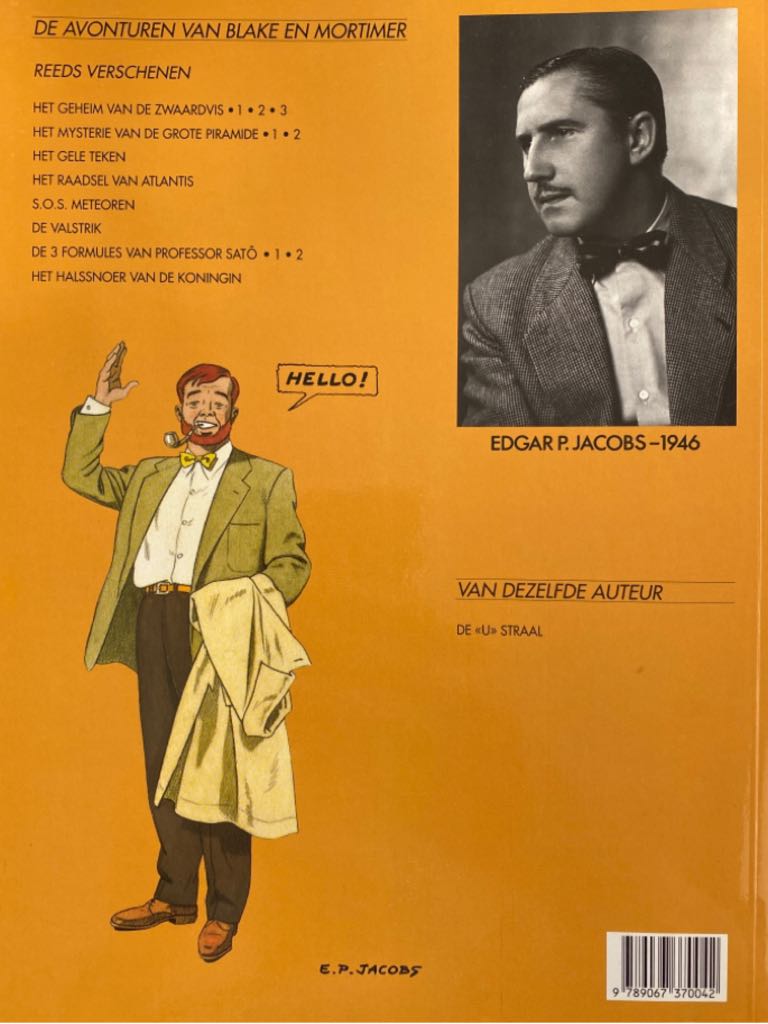 Blake & Mortimer 4 Het mysterie van de grote piramide 1 - Uitgeverij Blake & Mortimer (4) comic book collectible [Barcode 9789067370042] - Main Image 2
