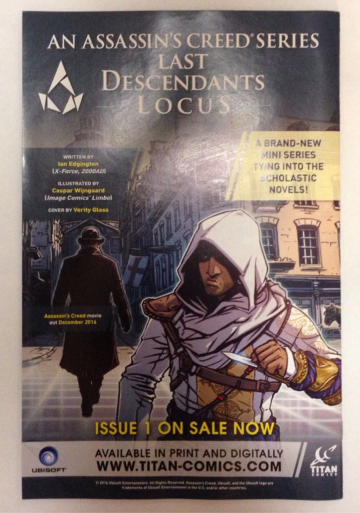 Assassins Creed  (12 - 09/2016) comic book collectible [Barcode 07447061834812021] - Main Image 2
