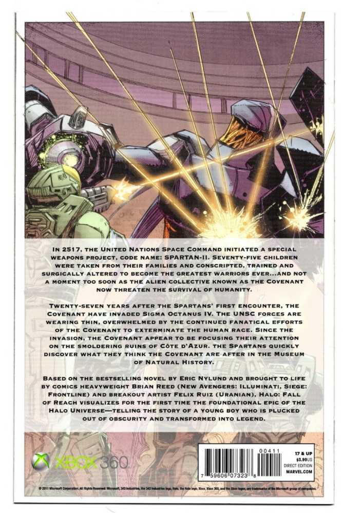 Halo: Fall Of Reach Reed & Ruiz  comic book collectible [Barcode 9780785165699] - Main Image 2