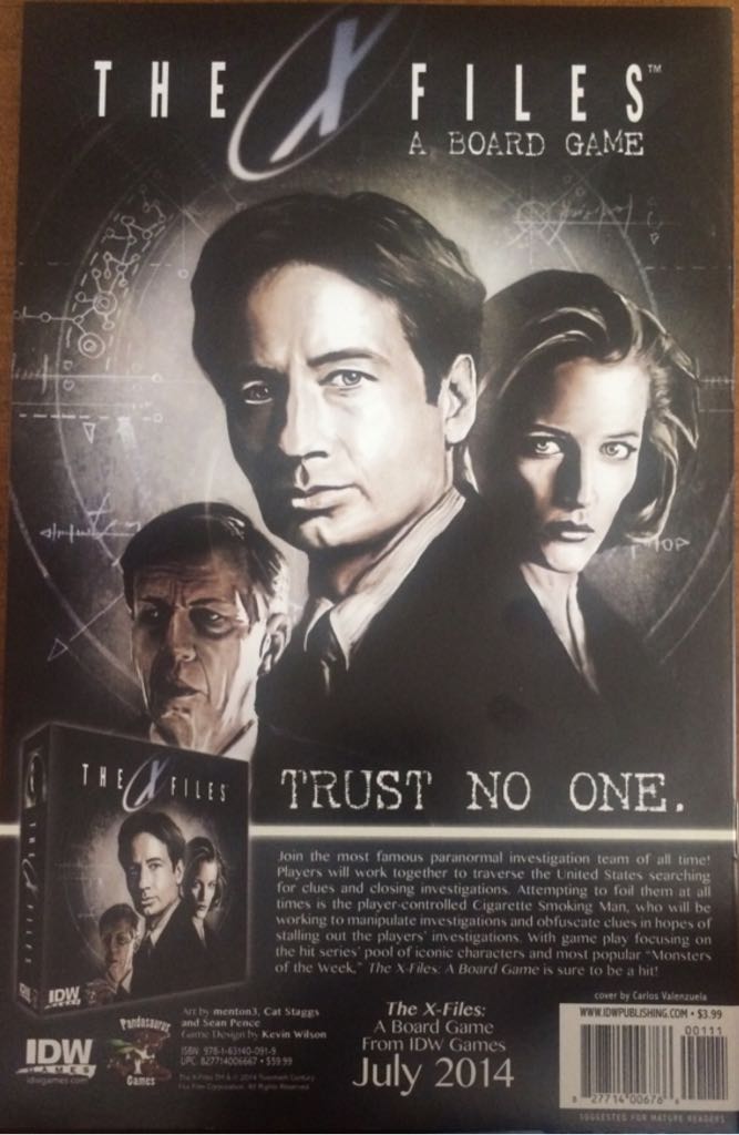 X-Files: Year Zero - IDW (1-4 - 07/2014) comic book collectible [Barcode 82771400676600111] - Main Image 2