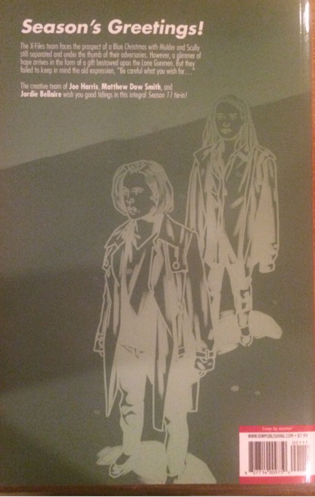 The X-files - IDW (1 - 12/2015) comic book collectible [Barcode 82771400975000111] - Main Image 2