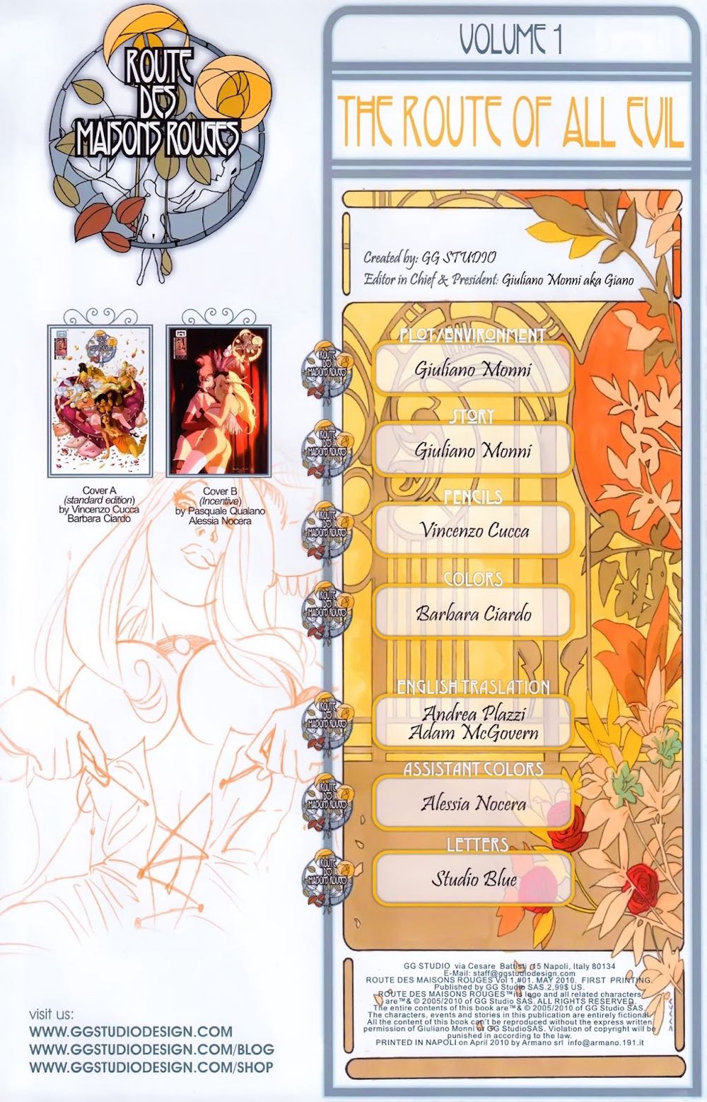 Route Des Maisons Rouges - GG Studios (1 - May 2010) comic book collectible [Barcode 9788865470015] - Main Image 2