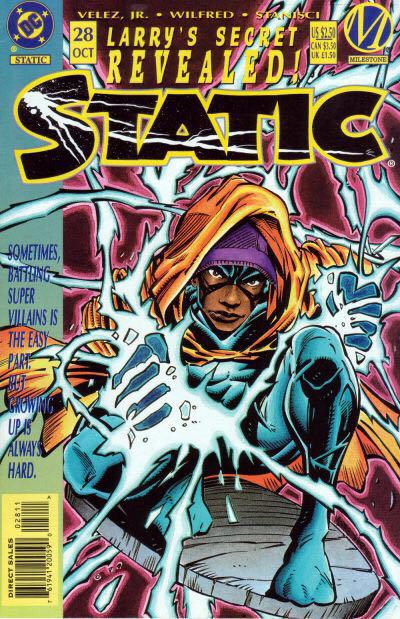 Static  (28 - Oct 1995) comic book collectible [Barcode 761941200590] - Main Image 1