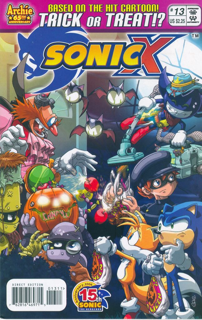 Sonic X  (13) comic book collectible [Barcode 009128469713] - Main Image 1